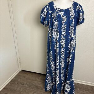Authentic Made in Hawaii Vintage Ky's Maxi Dress Caftan Floral Size 2XL